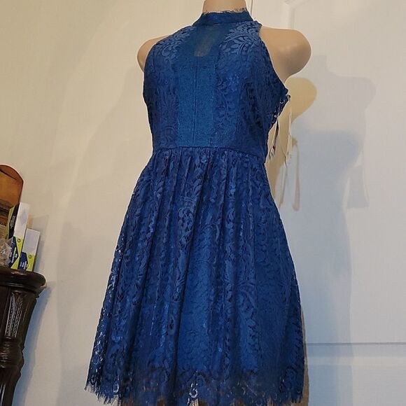 BRAND NEW TRIXXI  DARK GREEN LACE  DRESS - Picture 9 of 15